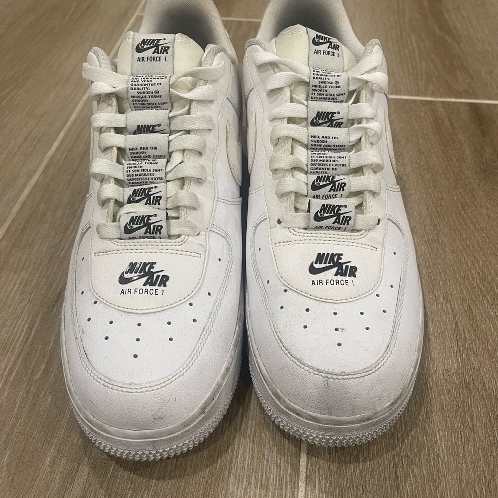 Nike Air Force 1 LV8 3 Double Air White Black Size 12